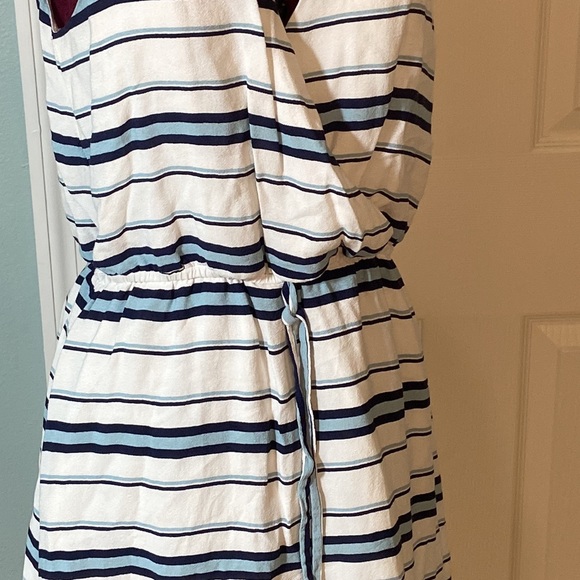 LOVERS + FRIENDS Dreamland Dress White Blue Striped - Picture 7 of 11